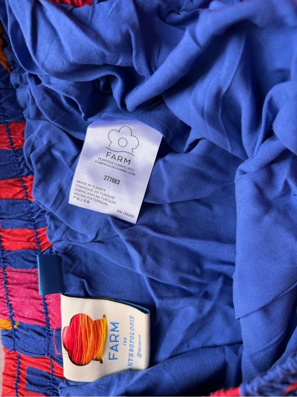 FARM Rio Blue Multicolor Letter-Print Maxi Skirt - Picture 6 of 8